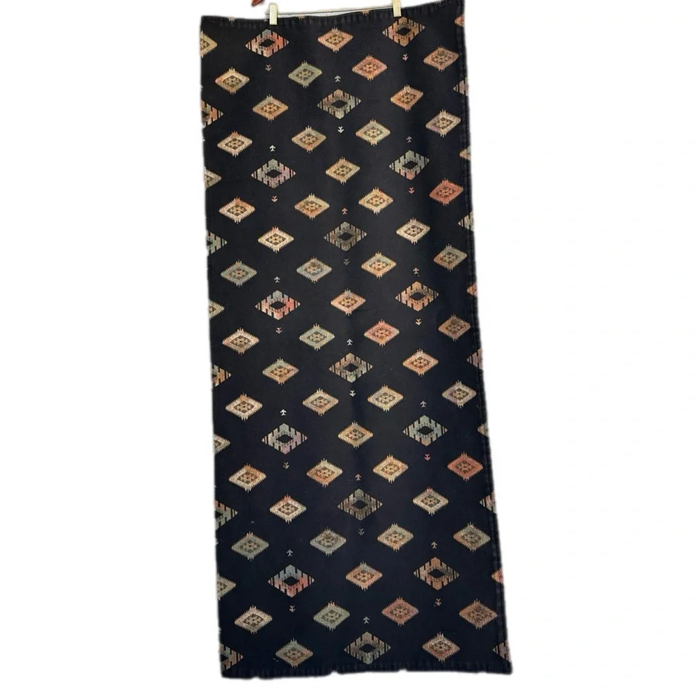 Unique Custom Multi-color Geo/Southwest Patterned 5ft Table runner/ Bed runner